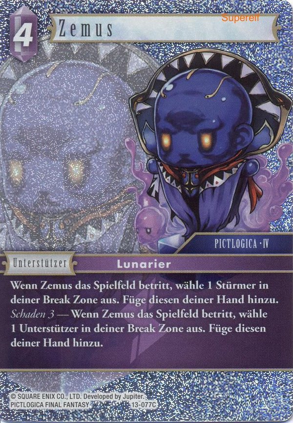 Final Fantasy Opus 13-077 C Zemus Blitz