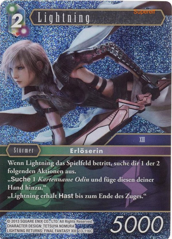 Final Fantasy Opus 13-116 C Lightning Wind/Blitz