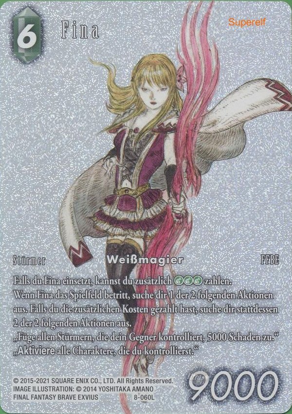 Final Fantasy Legacy 8-060L Fina Full Art Premium - Sonderkarte aus OPUS 13