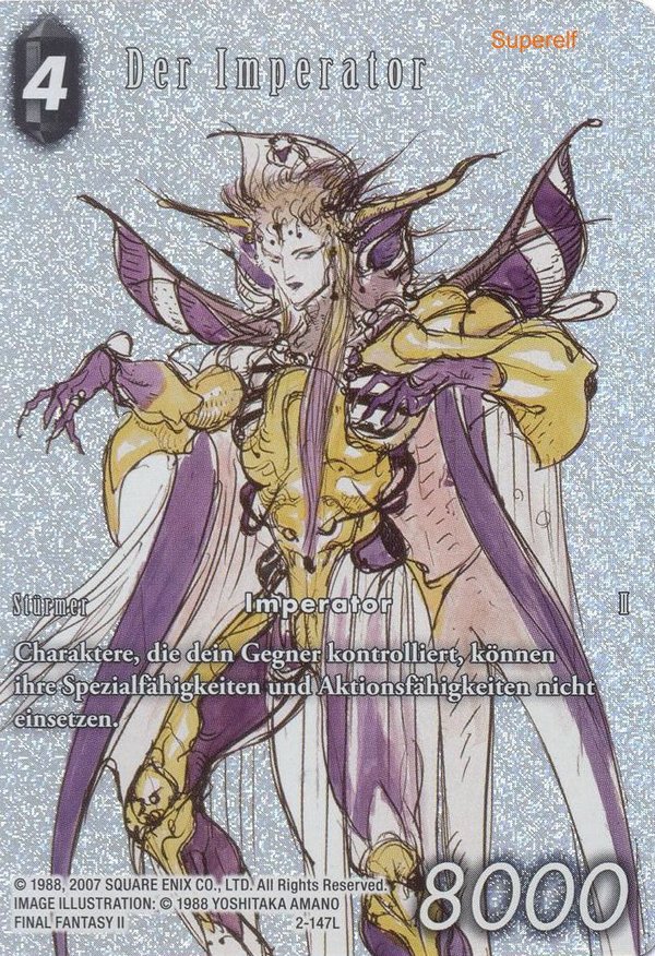 Final Fantasy Legacy 2-147L The  Emperor Full Art Premium - Sonderkarte aus OPUS 14