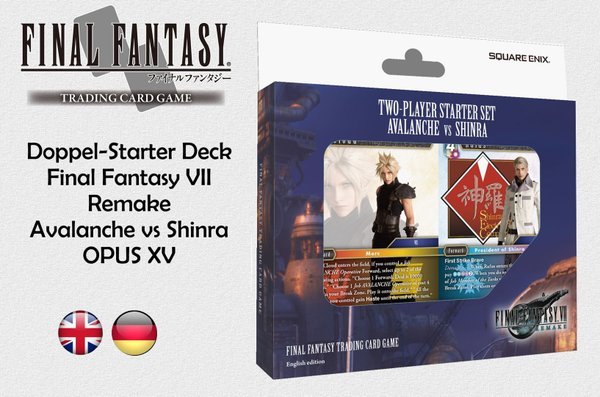 Final Fantasy VII Remake - 2 Player Starter Deck - Avalanche vs Shinra deutsch & englisch