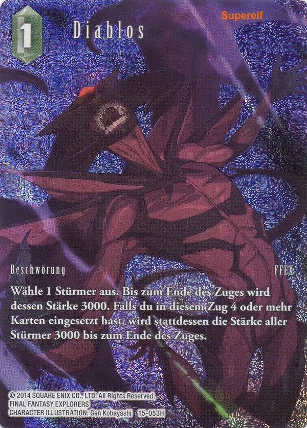 Final Fantasy Opus 15-053 H Diablos Wind
