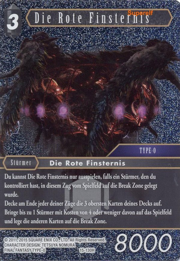 Final Fantasy Opus 15-130 H Die Rote Finsternis Dunkelheit