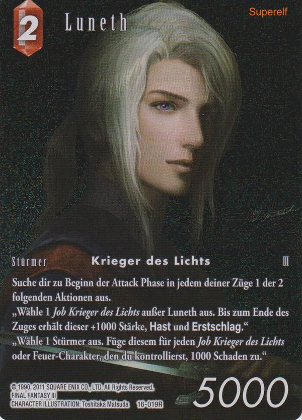 Final Fantasy Opus 16-019 R Luneth Feuer