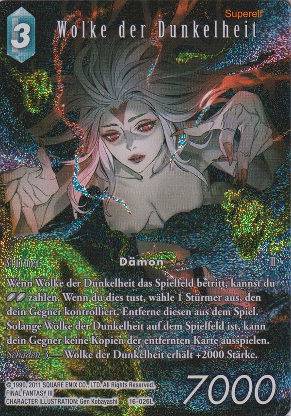 Final Fantasy Opus 16-026 L Wolke der Dunkelheit Eis