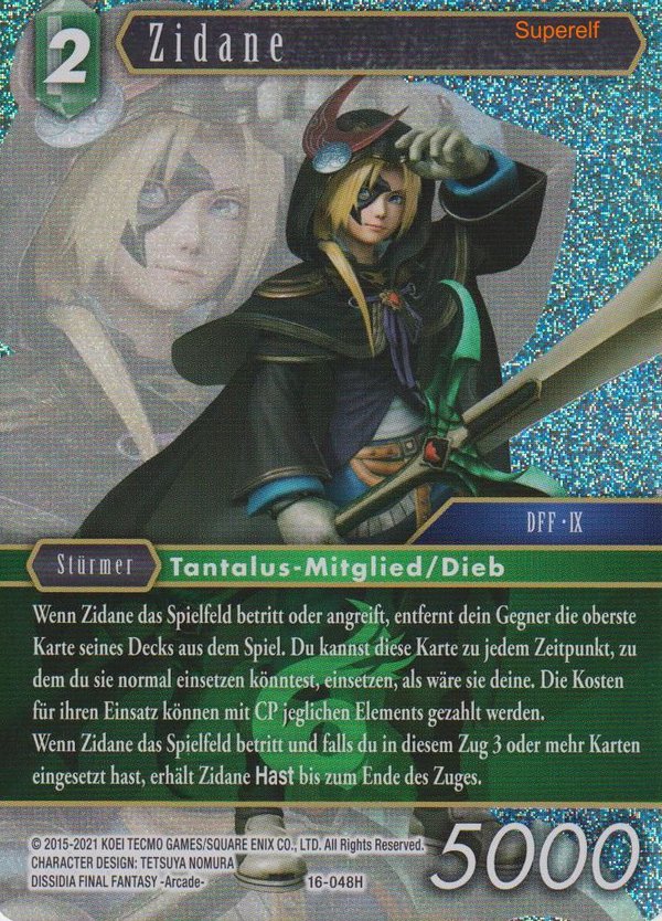 Final Fantasy Opus 16-048 H Zidane Wind