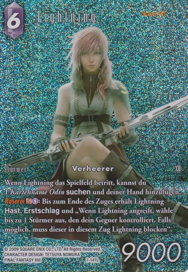 Final Fantasy Legacy 1-141L Lightning Full Art Premium - Sonderkarte aus OPUS 16