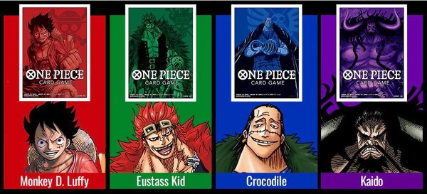 One Piece Card Game - Official Sleeve 1 Assorted 4 Kinds Sleeves