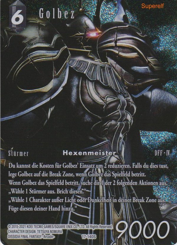 Final Fantasy Opus 17-140 S Golbez Dunkelheit