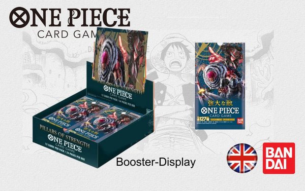 One Piece Card Game -Pillars Of Strength- OP03 Booster Display - englisch