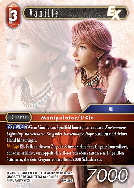 Final Fantasy Opus 19-129 S Vanille Feuer