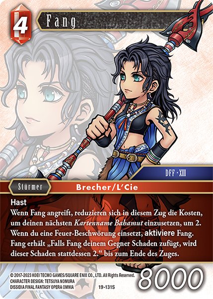 Final Fantasy Opus 19-131 S Fang Feuer