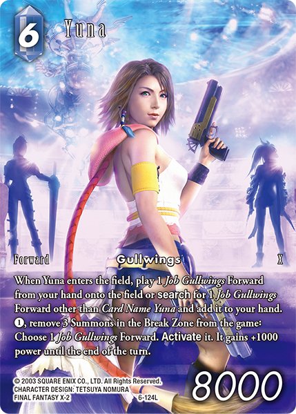 Final Fantasy Legacy 6-124L Yuna Full Art Premium - Sonderkarte aus OPUS 19