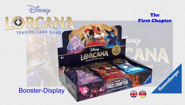 Disney Lorcana TCG - 24 Booster Display - Das erste Kapitel - dt./engl. VV für den 30.09.2023