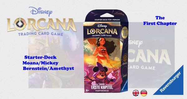 Disney Lorcana TCG - Starter Deck Moana/Mickey - Das erste Kapitel - dt./engl. VV für den 30.09.2023