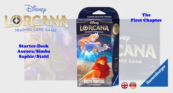 Disney Lorcana TCG - Starter Deck Aurora/Simba - Das erste Kapitel - dt./engl. VV für den 30.09.2023