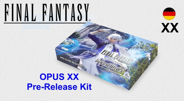 Final Fantasy TCG OPUS 20 / XX - Dawn of Heroes Pre-Release Kit - German