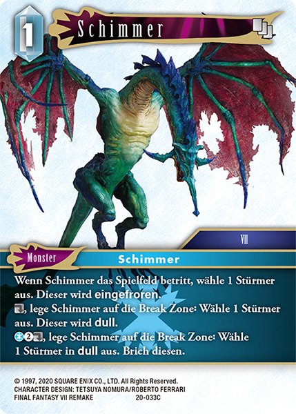 Final Fantasy Opus 20-033 C Schimmer Eis